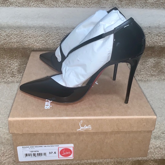 Christian louboutin round and square 100 red sole pumps Clearance